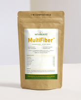 MultiFiber 200 gram vezelmix - Natuurlijk.fit in composteerbare kraft stazak