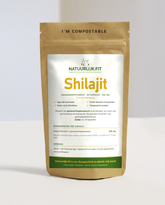 Shilajit 500 mg - Natuurlijk.fit | Bron van Fulvinezuur, Mineralen en Vitaminen in composteerbare kraft stazak