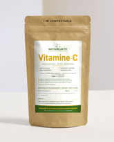 Vitamine C poeder Ascorbinezuur in composteerbare kraft stazak