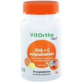 Zink + C kind zuigtabletten - NowVitamins - VitOrtho - 8717056141299