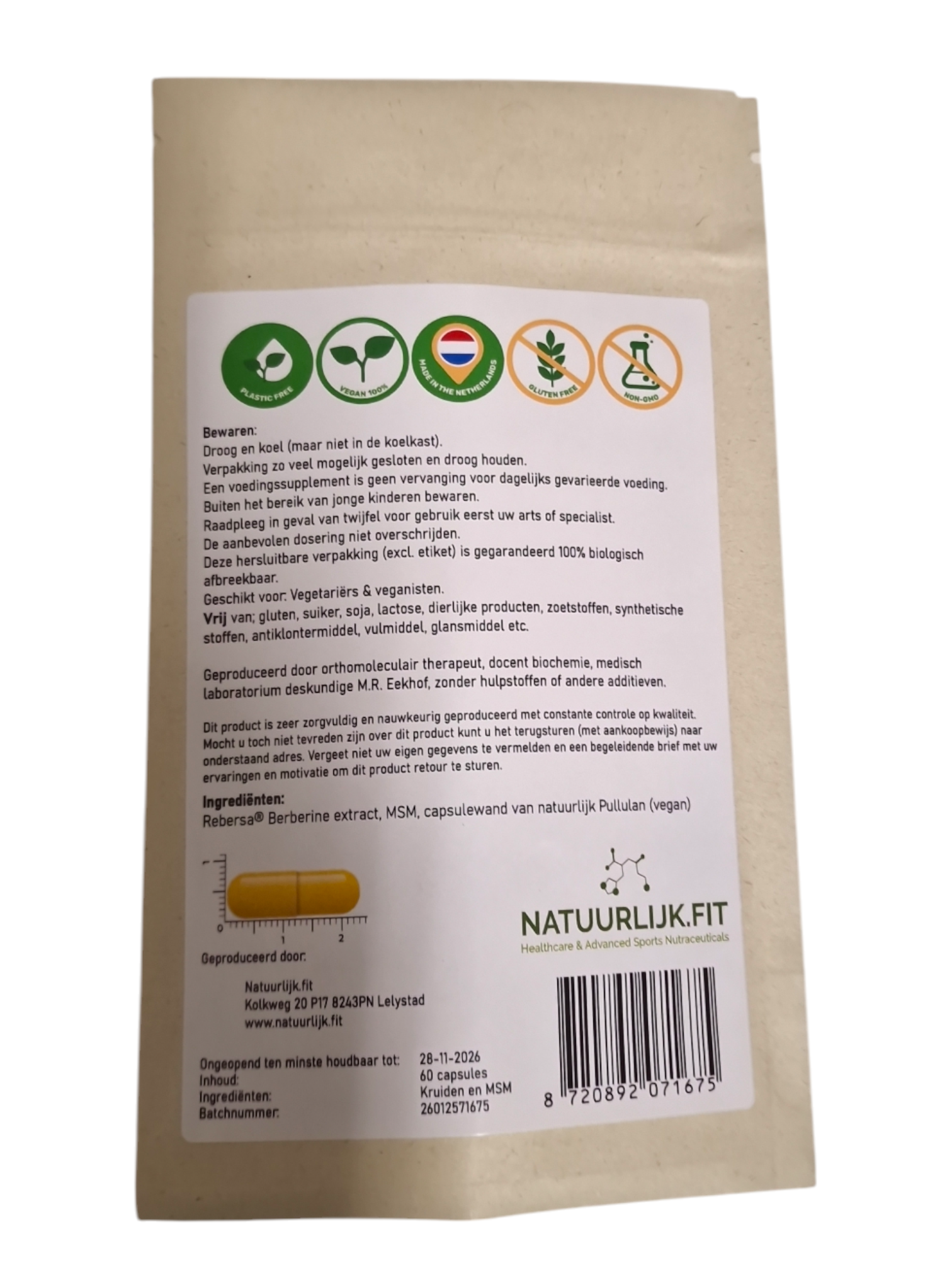 capsules berberine van Natuurlijk.fit