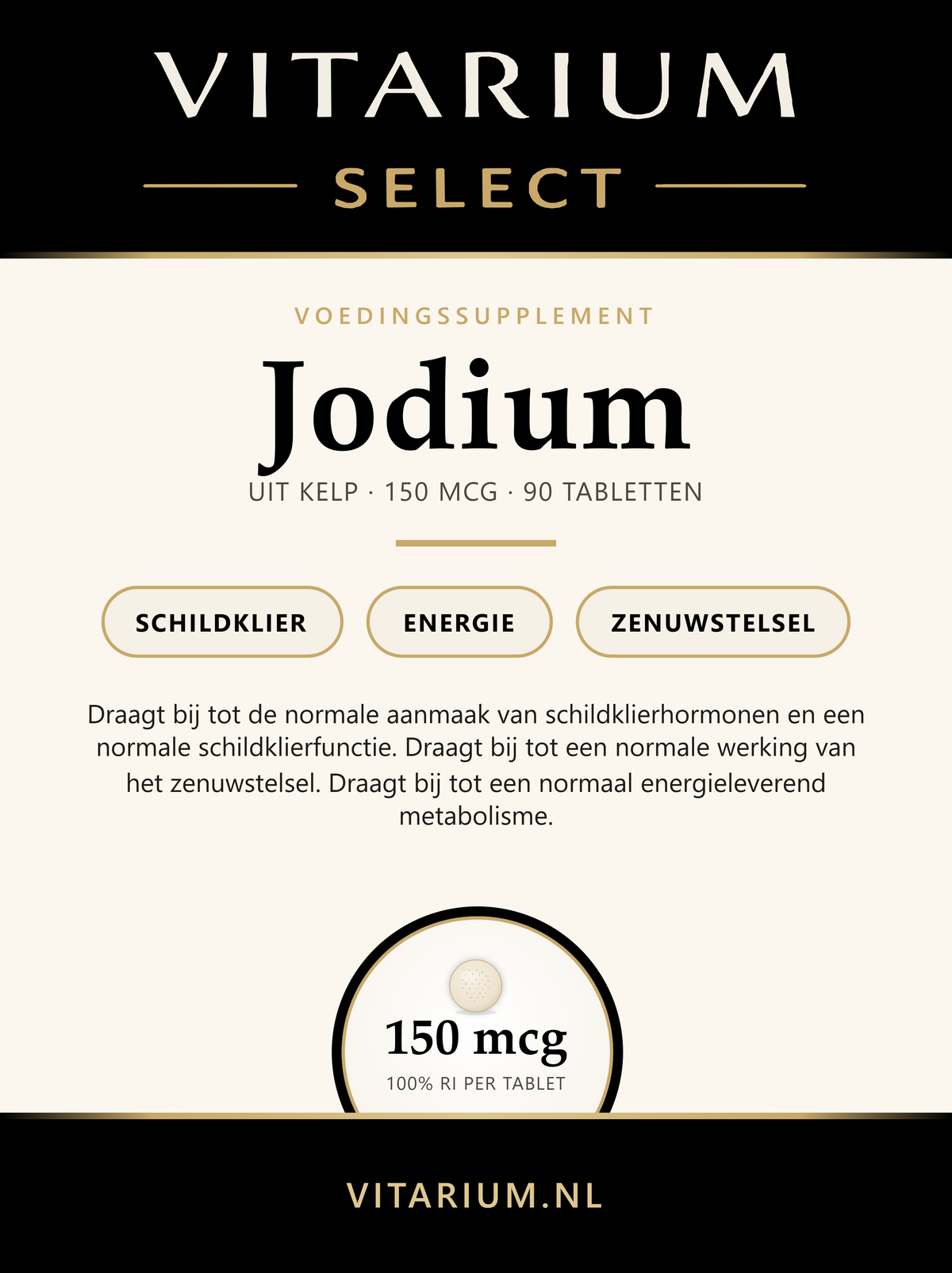 Jodium tabletjes Vitarium Select