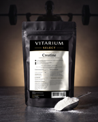 Vitarium Select Creatine Monohydraat 250 gram - stazak met scoop wit creatinepoeder