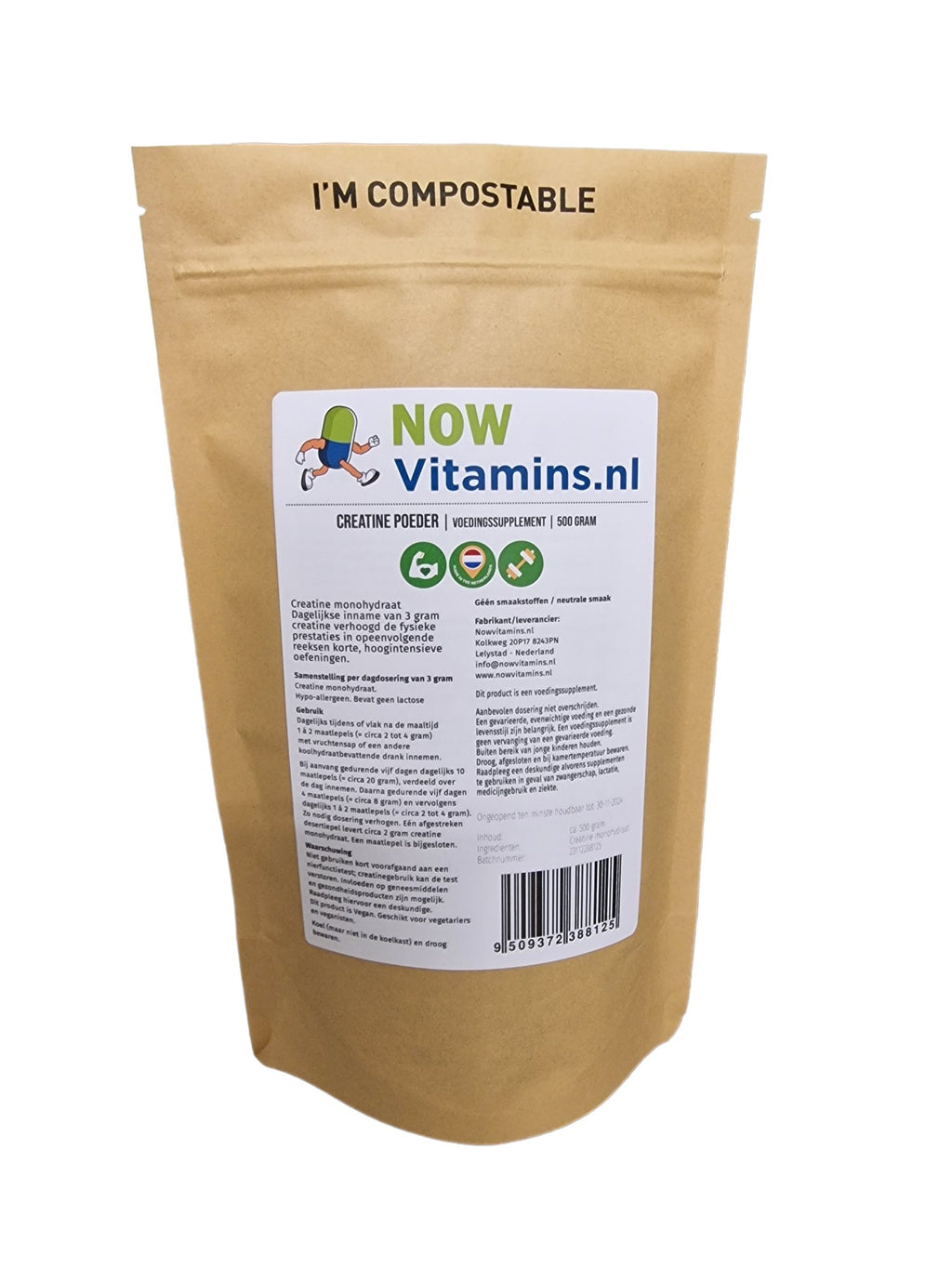 Creatine monohydraat kopen - NowVitamins - NowVitamins - 9509372388125