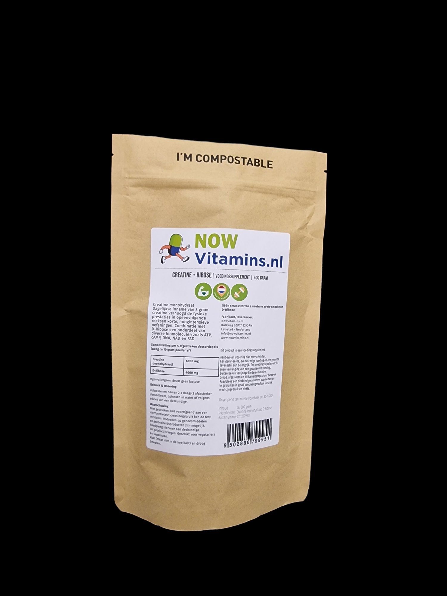 Creatine + Ribose - NowVitamins - NowVitamins.nl - 9502886799951