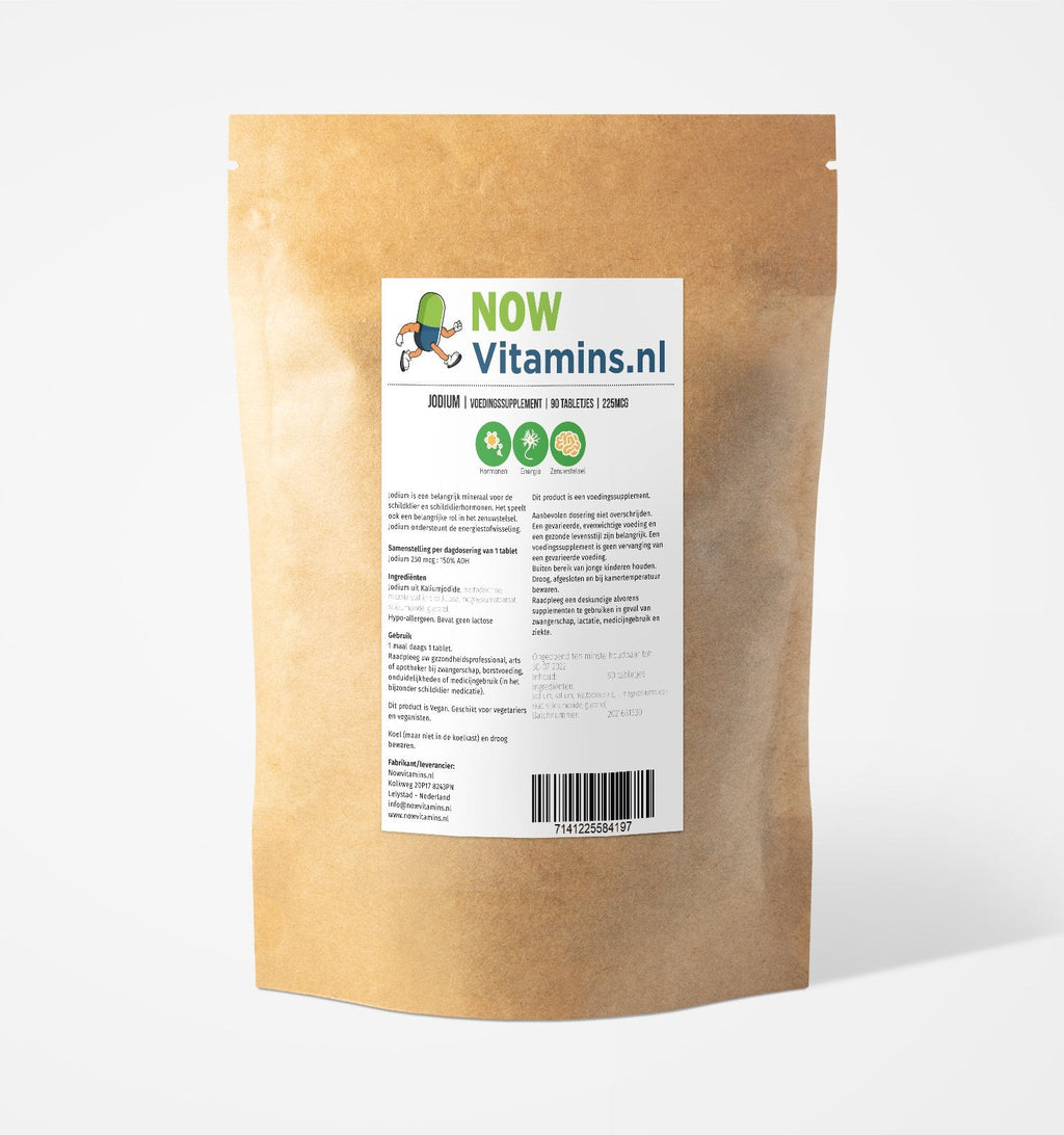 Jodium tabletjes - NowVitamins - NowVitamins.nl - 7141225584197