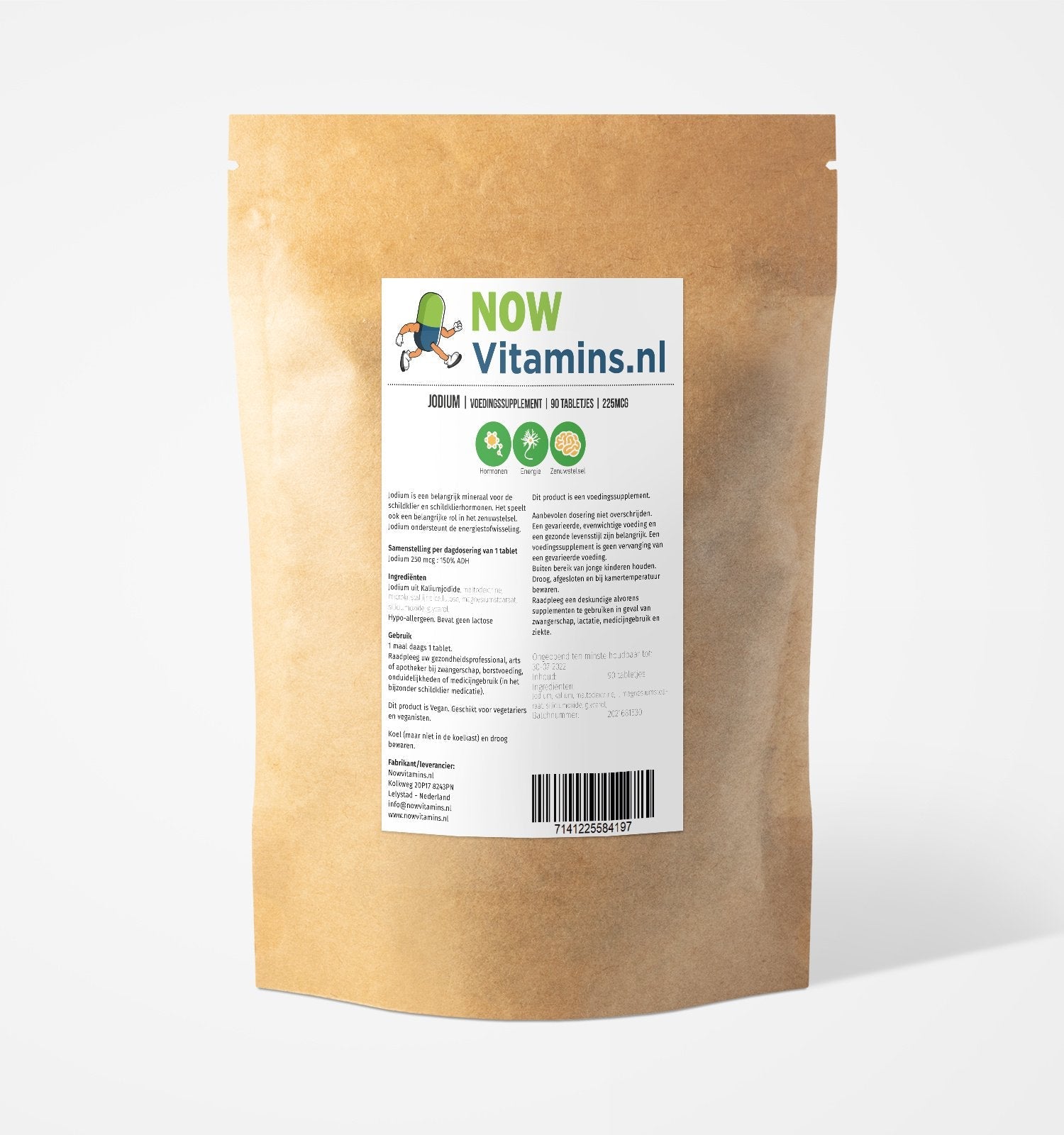Jodium tabletjes - NowVitamins - NowVitamins.nl - 7141225584197
