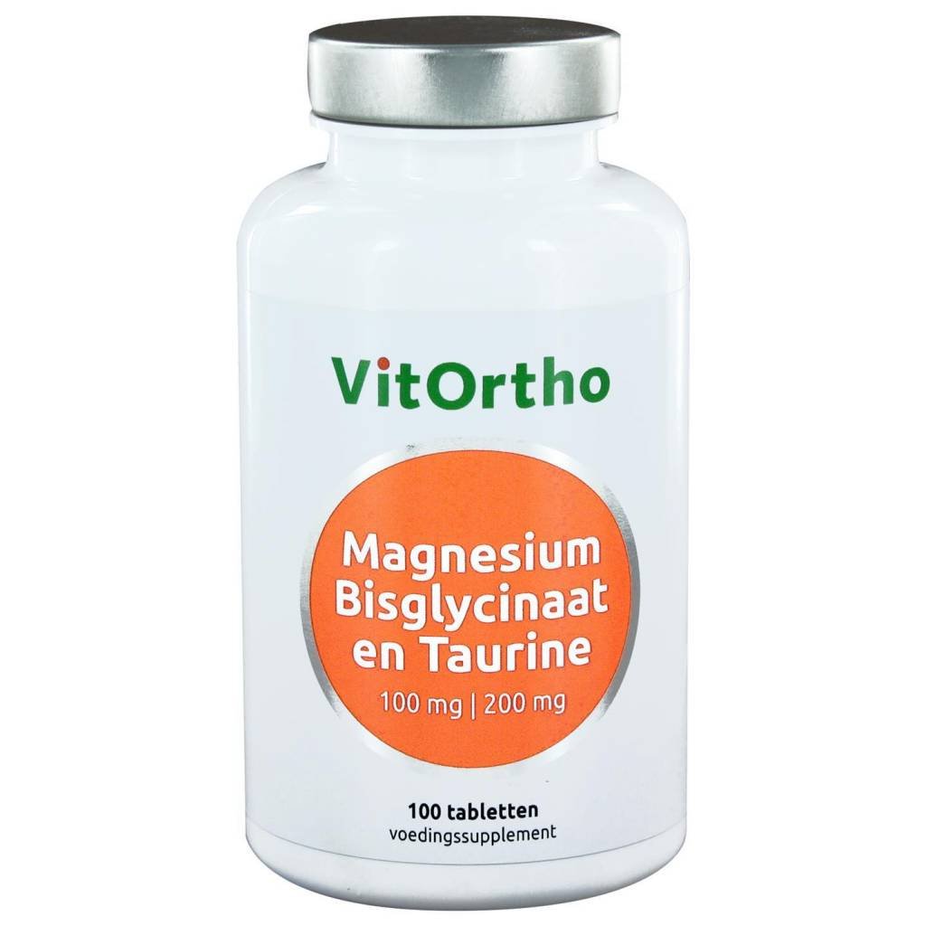Magnesium Bisglycinaat 100 mg en Taurine - Vitarium - VitOrtho