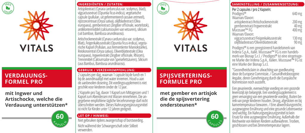 Spijsverteringsformule pro - Vitarium - Vitals