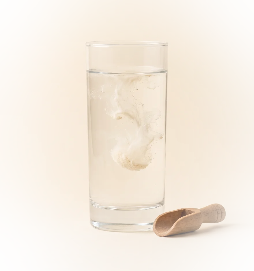 OriginalFiber lost volledig op in een glas water